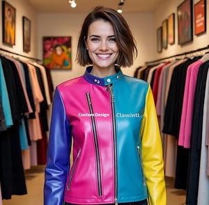 Vestes en cuir personnalisées |   Vestes en cuir de haute couture fabriquées à la main par des artistes |   Fournisseur de la collection Designer - Product Image 1