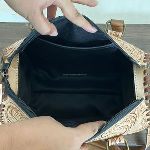 กระเป๋าดัฟเฟิลกระเป๋าเดินทางสำหรับธุรกิจใช้ส่วนตัวทำมือหนังวีคเอนเดอร์ออกแบบได้ตามต้องการขนาด15" - Product Image 6