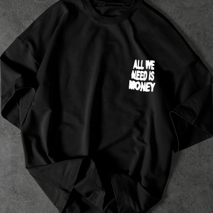 Camiseta Gráfica Oversize de Alta Calidad, Estilo Hip Hop Urbano, Casual y a la Moda - Product Image 1