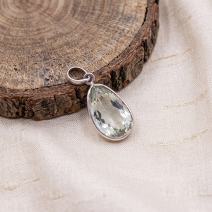New Arrival Handmade 925 <b>Solid</b> Sterling <b>Silver</b> Pendant Natural Green Amethyst Gemstone Gold for Parties Wholesale Jewelry - Product Image 6