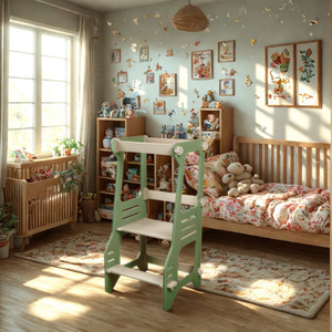 Muebles para el Hogar, Material Duradero y Seguro, Madera Contrachapada de Pino Americano con Bordes Lisos, Librería para Sala de Estar, Estante para Niños - Product Image 6