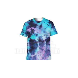 Última Novedad al por Mayor: Camiseta Casual Tie-Dye para Hombre, Diseño Personalizado, Corte Regular, 100% Algodón Tejido, Manga Corta, Estilo Único - Product Image 4
