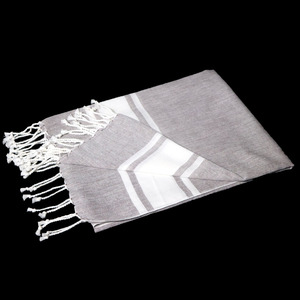 ผ้าขนหนูชายหาดลายทางคุณภาพพรีเมียม ดูดซับน้ำได้ดีเยี่ยม ผลิตจากผ้าฝ้าย 100% นำเข้าจากอินเดีย - Product Image 3