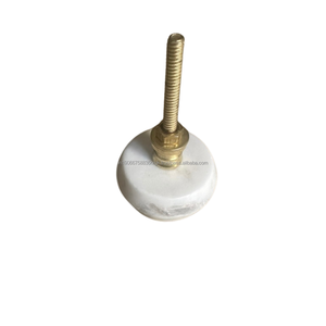 AG Elements Bouton de tiroir de cuisine en marbre blanc, finition brillante, design minimaliste, durable, antirouille, pour meubles de cuisine - Product Image 4