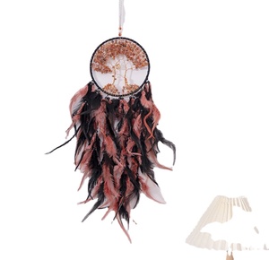 แหวนโลหะแขวนผนังเครื่องดักฝันที่กำหนดเองสำหรับแขวนผนังตกแต่งบ้าน - Product Image 1