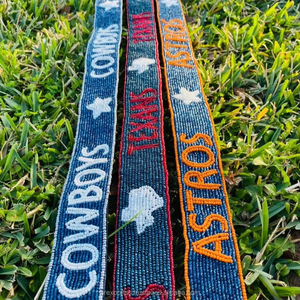 Bolso con cuentas para equipo deportivo universitario, correa para bolso de Gameday personalizada al por mayor, Correa bordada hecha a mano, hombro con cuentas de semillas personalizadas - Product Image 4