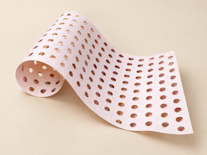 Feuille de papier dentelle blanche artisanale de qualité supérieure avec perforations rondes pour emballage cadeau, loisirs créatifs et emballage - Total : 116 - Product Image 2