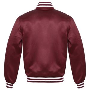 Veste universitaire en toile marron personnalisable, broderie en chenille, impression par transfert thermique, style vintage, design épais pour l'hiver - Product Image 3