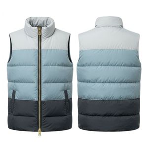 Gilet matelassé vert moutarde et marron, en polyester premium, léger et isolant, pour le camping, style doudoune tendance - Product Image 2