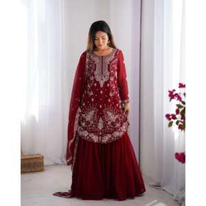 ชุดเสื้อผ้าหรูหราสำหรับผู้หญิงทำจากด้ายและลำดับ - Product Image 4