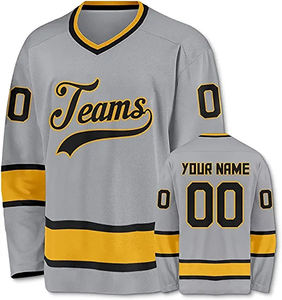 Jersey de Hockey Vintage de 260g con Impresión Digital, Transpirable, de Secado Rápido, Unisex, con Logotipo de Equipo Personalizado Profesional a Precio de Fábrica - Product Image 3