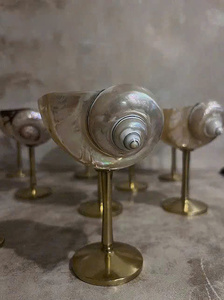 Handmade Natural Shell Wine Goblet for Coastal Interior Beach Resort Decoration Fine Dining and Vietnam Manufacturer - Product Image 3