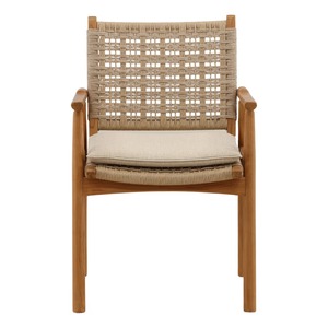 เก้าอี้ไม้มินิมอลพร้อมเบาะทอมือและโครงน้ำหนักเบา เก้าอี้ดีไซน์ทันสมัยสำหรับร้านกาแฟ ร้านอาหาร และการตกแต่งภายในธุรกิจบริการ - Product Image 5