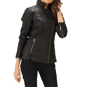 Veste en cuir décontractée pour femmes, style tendance, logo personnalisé, qualité supérieure, style streetwear, vestes en cuir pour femmes - Product Image 1