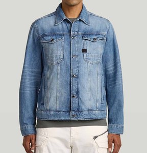 Fashion Mens <b>Jackets</b> Casual <b>Denim</b> <b>Jacket</b> for Men Classic Blue Jean <b>Jacket</b> Streetwear Outerwear Spring Fall Coat <b>Custom</b> Logo - Product Image 3