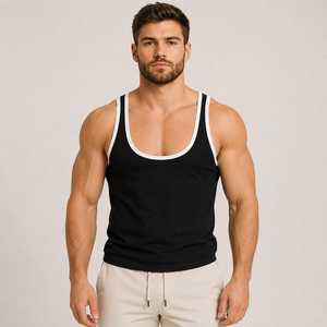 Men's Sports Fitness Training <b>Singlet</b> Custom Printed Workout Tank Top Premium Sleeveless <b>Running</b> Tank Shirt - Product Image 2
