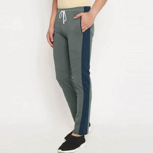 Pantalones Deportivos Unisex con Bloques de Color, Cintura con Cordón, Transpirables, de Secado Rápido, para Deportes Electrónicos, para Adultos, Gris Marino, Algodón 240g - Product Image 1