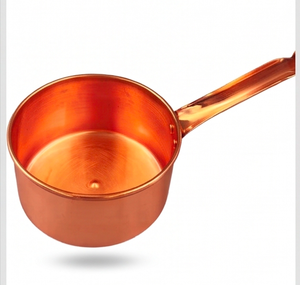 Polished Bronze Aluminum Alloy Sauce <b>Pans</b> Aluminum Alloy Handle Modern Luxury Design For Home Hotel Restaurant Use - Product Image 2