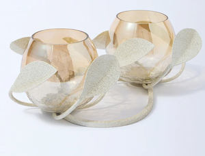Ensemble de 3 bougeoirs coniques en aluminium avec couvercle Acube Industries, décoration d'intérieur, fabrication artisanale, luxe, Noël, mariage, dîner, fête - Product Image 6