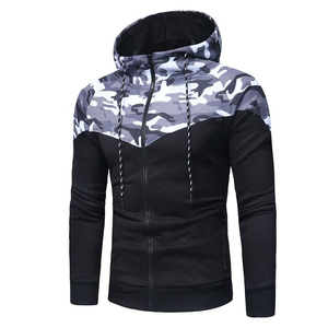 Ensemble de survêtement camouflage pour homme avec sweat à capuche zippé à manches longues et pantalon – Survêtements personnalisés - Product Image 5