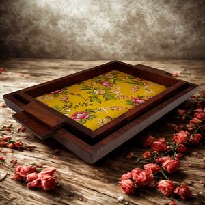 Bandeja para servir CENA DE MADERA rectangular antigua, tamaño personalizado, artesanías de madera pintadas a mano para carteles de pared y cajas de madera - Product Image 5