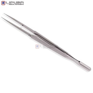 I.M.A. Pinzas Quirúrgicas Rectas con Puntas de 0.5mm, Micro de 0.25mm, 1x2 Dientes, con Recubrimiento TC, para Ataduras, 7.25 Pulgadas (18.5cm) - Product Image 2