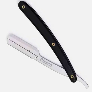 Navaja de Afeitar Plegable para Barba, Cejas y Cabello, Herramienta de Barbería, Maquinilla de Afeitar Recta de Acero Inoxidable para Hombre - Product Image 3