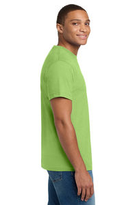Men's Solid <b>Green</b> Short Sleeve O-Neck Cotton <b>T</b>-<b>Shirt</b> Regular Fit Casual Jersey Knit <b>Plain</b> Dyed Blank Design - Product Image 2