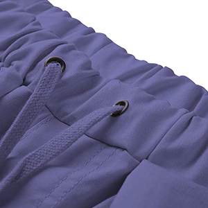 Pantalon cargo jogger pour homme, couleur unie, écologique, léger, délavé, taille élastique avec cordon de serrage, style streetwear décontracté, bleu, taille complète - Product Image 4
