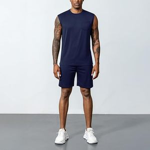 Men's Summer Casual 2 Piece Shorts Set Breathable Short Sleeves T-Shirt & Shorts Tracksuit Lightweight <b>Athletic</b> Lounge Outfit - Product Image 1