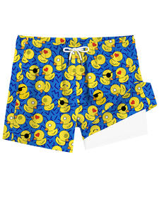 Shorts de bain pour hommes, shorts de bain à double couche avec compression, shorts de plage à séchage rapide, décontractés - Product Image 5