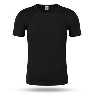 T-shirt décontracté pour homme en coton 100% à séchage rapide, prix bas, uni, sans motif, personnalisable avec logo imprimé - Product Image 2