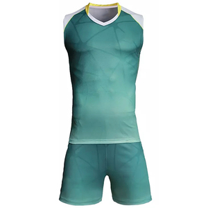 Ensemble d'uniformes de volley-ball personnalisés pour hommes et femmes, fournisseur OEM de vêtements d'équipe pour maillots et shorts de volley-ball. - Product Image 4