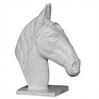 Lampe de table sculptée en forme de tête de cheval de luxe en résine polyester – Décoration de table équestre royale pour mariages et événements