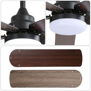 Ventilatore da Soffitto LED a Basso Profilo da 42 Pollici con 5 Pale, Motore DC Reversibile Silenzioso, Telecomando e Luce LED - Product Image 5