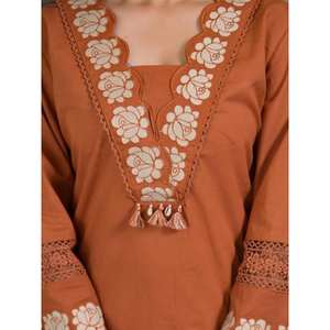 Salwar Kameez de Algodón para Fiesta, Top y Pantalón con Dupatta, Talla XL - Product Image 3