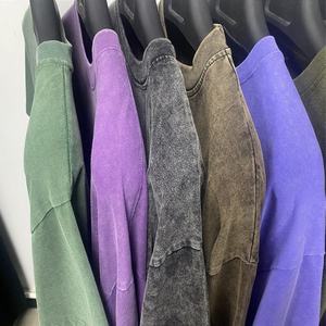 T-shirt en coton de haute qualité, personnalisable, style vintage, délavé à l'acide, pour hommes, vente en gros - Product Image 3