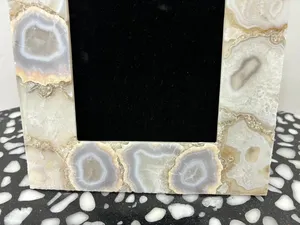 Cadre photo de luxe en marbre fait main, décoratif, à suspendre au mur, avec motif inspiré du marbre naturel pour la maison, le bureau ou la décoration. - Product Image 5