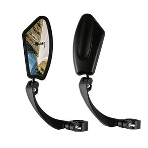 Specchietti Retrovisori Regolabili per Bicicletta, HD Grandangolari in PVC, Montaggio su Manubrio, per BMX - Solo Logistica USPS.TK/TMEU - Product Image 2