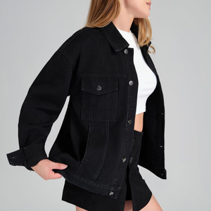 New Arrivals Long Sleeve <b>Women</b> Denim <b>Jackets</b> Top Quality Made New Fashion <b>Women</b> Denim Jeans <b>Jackets</b> For Adults - Product Image 4