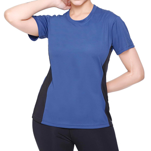 เสื้อแรชการ์ดผู้หญิงแขนสั้นสีตัดต่อ แห้งเร็ว UPF50 ป้องกันแบคทีเรีย ระบายอากาศได้ดี พิมพ์ลายแบบ Heat-Transfer - Product Image 5