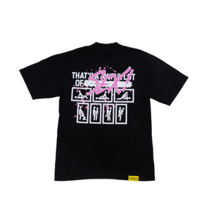 เสื้อยืดผู้ชายสีดำพิมพ์ลาย "That's a Awful Lot Sex" ผ้าฝ้าย 100% ทรงปกติ คอกลม แขนสั้น คุณภาพสูง ระบายอากาศได้ดี สไตล์วินเทจ - Product Image 2