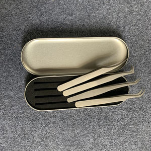 Pinzas con Punta de Fibra de Acero Inoxidable, Herramientas de Precisión Dentadas para Extensión de Pestañas - Product Image 2