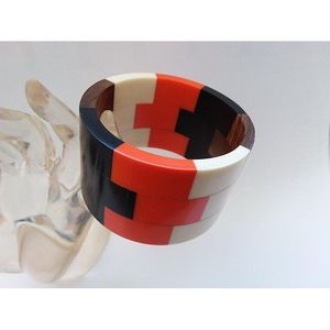 Bracelets en bois et en résine élégants au quotidien, fournitures de perlage pour les personnes soucieuses de la mode - Product Image 5