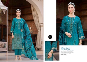 Ensemble Salwar Kameez en pur coton pour femmes, prêt-à-porter, imprimé, entièrement cousu, style pakistanais, vêtements d'été - Product Image 2