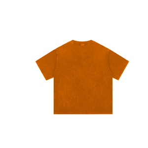 Heavyweight Vintage Wash <b>Orange</b> T <b>Shirt</b> Wholesale Custom Oversized Drop Shoulder Short Sleeve Cotton Tee <b>Shirt</b> Manufacturer - Product Image 2
