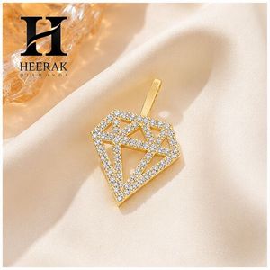 Breloque de luxe en or massif 14K 18K avec diamant véritable à taille géométrique et motif filigrané, Bijoux en gros - Product Image 3