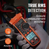 T-RMS 6000 Counts Digital Clamp Meter 600A Multimeter untuk Pengujian Arus, Tegangan, Resistansi, Dioda, dan Kontinuitas Meteran Tinggi