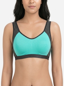 Women Non-Wired Seamless Breathable Sports <b>Bra</b> with <b>Halter</b> <b>Neck</b> for Running Yoga Gym and Daily Activities Medium Support - Product Image 2