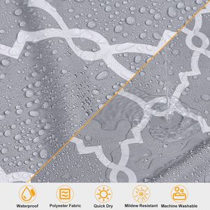 Tenda Doccia Impermeabile 70x70 Pollici in Poliestere Stampato, Telo Doccia per Bagno - Product Image 6